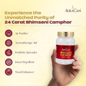 24 Carat Bhimseni Camphor