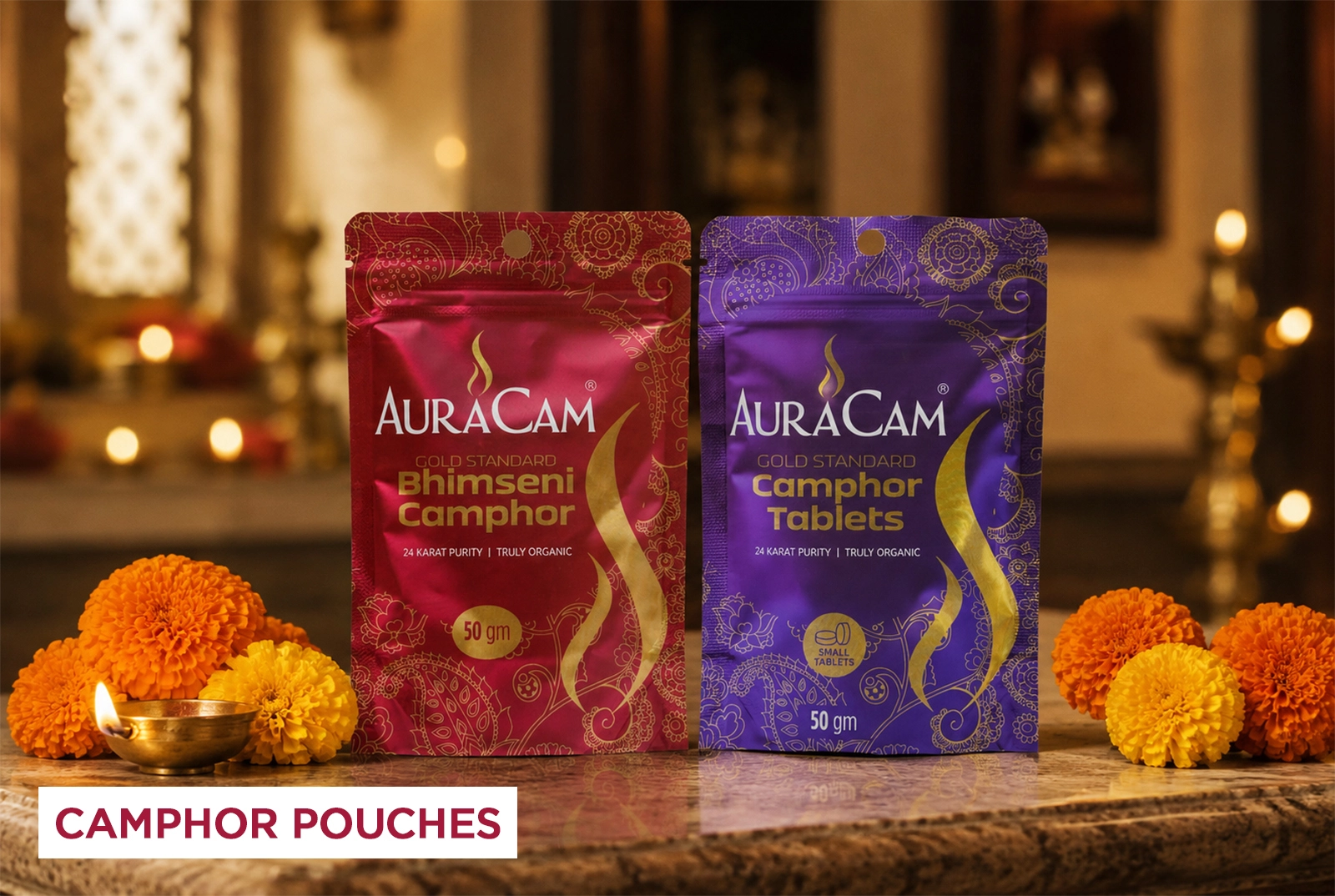 Bhimseni Camphor & Camphor Tablet Pouches