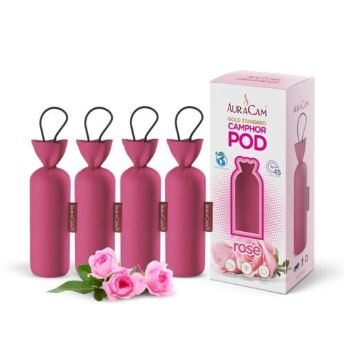 AuraCam Gold Standard Camphor Pod/Camphor Cone (Rose) - Set of 4
