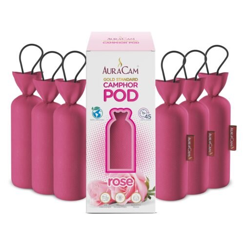 AuraCam Gold Standard Camphor Pod/Camphor Cone (Rose) - Set of 6